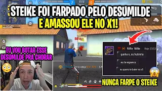 STEIKE FF É FARPADO POR DESUMILDE E AMASSA ELE NO X1 FAZENDO ELE PASSAR VERGONHA AO VIVO!