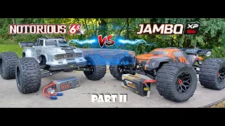 Arrma Notorious V5 6S vs Team Corally Jambo XP 6S Who will Survive part 2