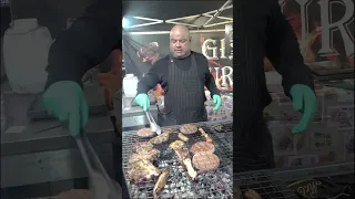 Big Italian Burgers and Sausages. Street Food of Italy