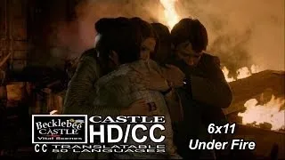 Castle 6x11 End Scene "Under Fire" Ryan & Esposito Rescued | Caskett Hug Them/ Ryan a New Dad HD/CC