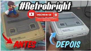 Retrobright e Manutenção no super Famicom.