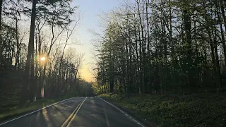 ASMR DRIVING.  Early Morning Spring Drive in The Berkshires