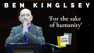 Sir Ben Kingsley reads a letter written by Gandhi to Hitler