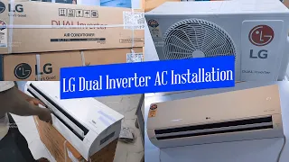 LG DUAL Inverter Split AC Installation | LG 1.5 Ton DUAL Inverter Air Conditioner 5 Star Wi-Fi Model