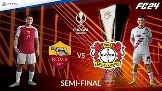 Roma - Bayer Leverkusen ⚽️ Semifinale Europa League Realistic Match Sim FC 24 ft. Dybala, Wirtz