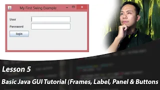 Basic Java GUI Tutorial (Frames, Label, Panel and Buttons) || CodeLikeLD Tagalog Tutorial