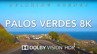 Driving Palos Verdes California 8K Dolby Vision HDR - San Pedro to Redondo Beach CA