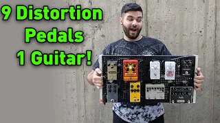 9 Overdrive Pedals, 1 Guitar! (From The World's Largest Pedalboard)