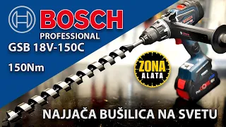 Bosch GSB 18v-150c The Strongest Cordless Drill in the World 150Nm of Torque