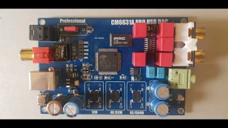 CM6631A PRO DAC vs ESI UDJ6 usb soundcard THD test