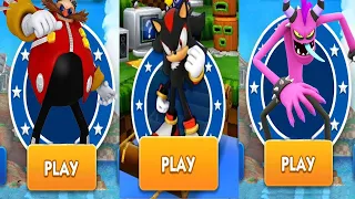 Sonic Dash - Shadow Unlocked vs All Bosses Zazz Eggman - All 17 Characters Unlocked Amy Shadow