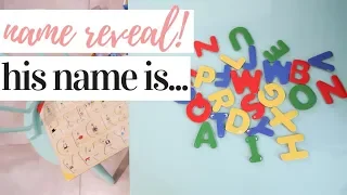 BABY NAME REVEAL! BABY BOY'S NAME IS...