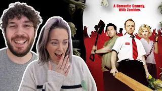 SHAUN OF THE DEAD | **Girlfriend Watches for the first time** | MOVIE REACTION COMMENTARY