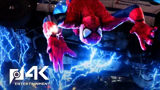 The Amazing Spider-Man 2 (2014) - Spider-Man vs Electro Time Square Fight | CLIP