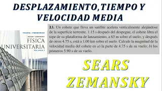 EJERCICIO 2.1. Desplazamiento, tiempo y velocidad media // SEARS ZEMANSKY