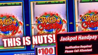 WILD CHERRY SLOT MACHINE ★ THIS IS NUTS! HIGH LIMIT ➜ JACKPOT ON CASINO SLOTS