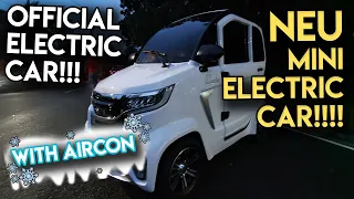 FIRST MINI ELECTRIC CAR WITH AIRCON IN PH!!! NEU Quadro-- Review & Test Drive!!! Atoy Customs VLOGS