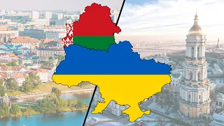 Belarus and Ukraine - Flag Map Speedpaint