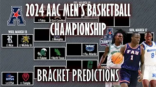 2024 AAC MEN'S BASKETBALL TOURNAMENT BRACKET AND PREDICTIONS