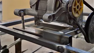 DIY grinding machine out of a washing machine engine