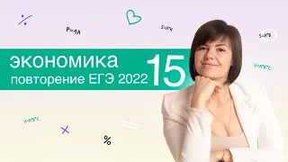 ЕГЭ 2022 ПОВТОРЕНИЕ ЭКОНОМИКА 15 задание урок 114