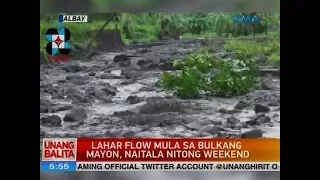 Lahar flow mula sa Bulkang Mayon, naitala nitong weekend