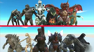 ALL GODZILLA VS MONSTER BATTLE - Animal Revolt Battle Simulator