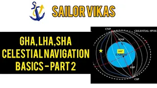 GHA , LHA & SHA - Celestial Navigation BASCIS (PART 2)