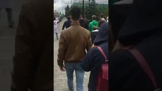 Шествие в поддержку Хабаровска в Красноярске