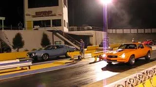 1972 Ford Gran Torino vs 1978 Chevy Camaro Z28 @ North Wilkesboro Dragway