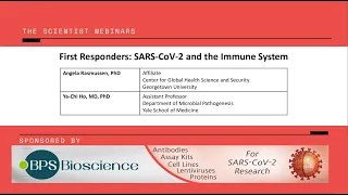 First Responders: SARS-CoV-2 & the Immune System