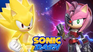 SONIC DASH NEW UPDATE - MOVIE SUPER SONIC VS RUSTY ROSE AMY