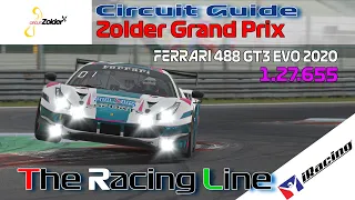 iRacing |  Ferrari Challenge 488 GT3 EVO | Circuit Guide - Zolder GP - 1:27.655 - Week 5