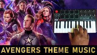 Marvel Studios ' Avengers Theme song ( Akai MPKMini Cover By Raj Bharath )