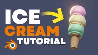 How to Model Ice Cream in Blender [Tutorial]