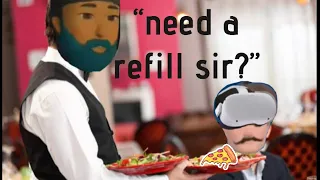 Playing VR in a Restaurant Prank (rude customer!)