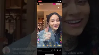 Kehlani on Instagram live