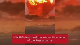 HIMARS destroyed the ammunition depot of the Russian army