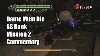 Devil May Cry 3 HD - Dante Must Die SS Rank - Mission 2 with Commentary