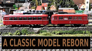 Restored Marklin  VT 95.9 powered rail bus with a class VB 140 trailer car - Vintage Classic Model