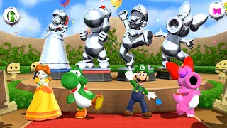 Mario Party 9 Step it Up - 5 Wins - Daisy vs Yoshi vs Luigi vs Birdo