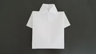 Paper Shirt Making (Origami) How to make a paper shirt? DIY