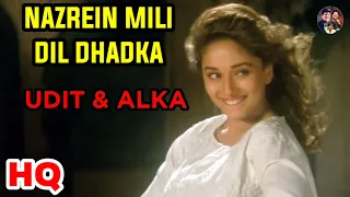 Nazrein Mili Dil Dhadka : Raja (1995) Sanjay Kapoor, Madhuri Dixit,Udit Narayan, Alka Yagnik.