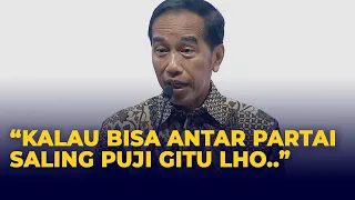 [FULL] Pidato Jokowi di HUT Perindo: Ajak Partai Saling Memuji, Sebut Jatah Prabowo