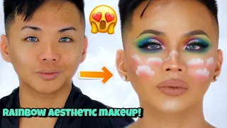 Rainbow Makeup Tutorial Featuring Spoiled Cosmetics | John Fedellaga