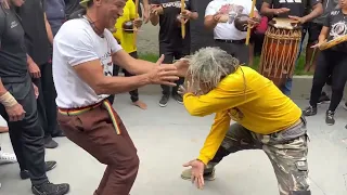 MESTRE COBRA MANSA E MESTRE CLAUDIO- JOGO DE ANGOLA - LANÇAMENTO OFICIAL AMA CAPOEIRA - MESTRE CHARM