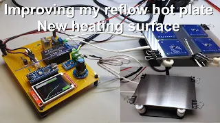 Improving my reflow hot plate - new heating surface