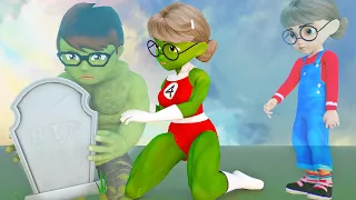 Zombie Miss T's Conspiracy And Nick Hulk's Sacrifice - Scary Teacher 3D Hero Animation