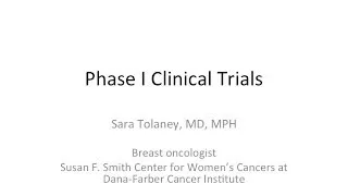 Phase I Clinical Trials Overview | Dana-Farber Cancer Institute