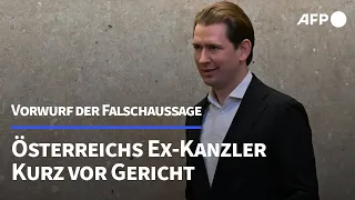 Österreichs Ex-Kanzler Kurz vor Gericht - Vorwurf der Falschaussage | AFP